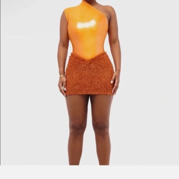 Coucoo Kaibu Mini Skirt - Anemone Orange S - Picture 4 of 16